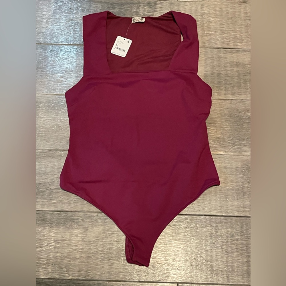 Intimately Free People Raspberry Body Suit Size Medium